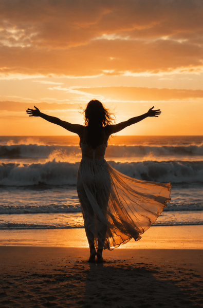 beach lady